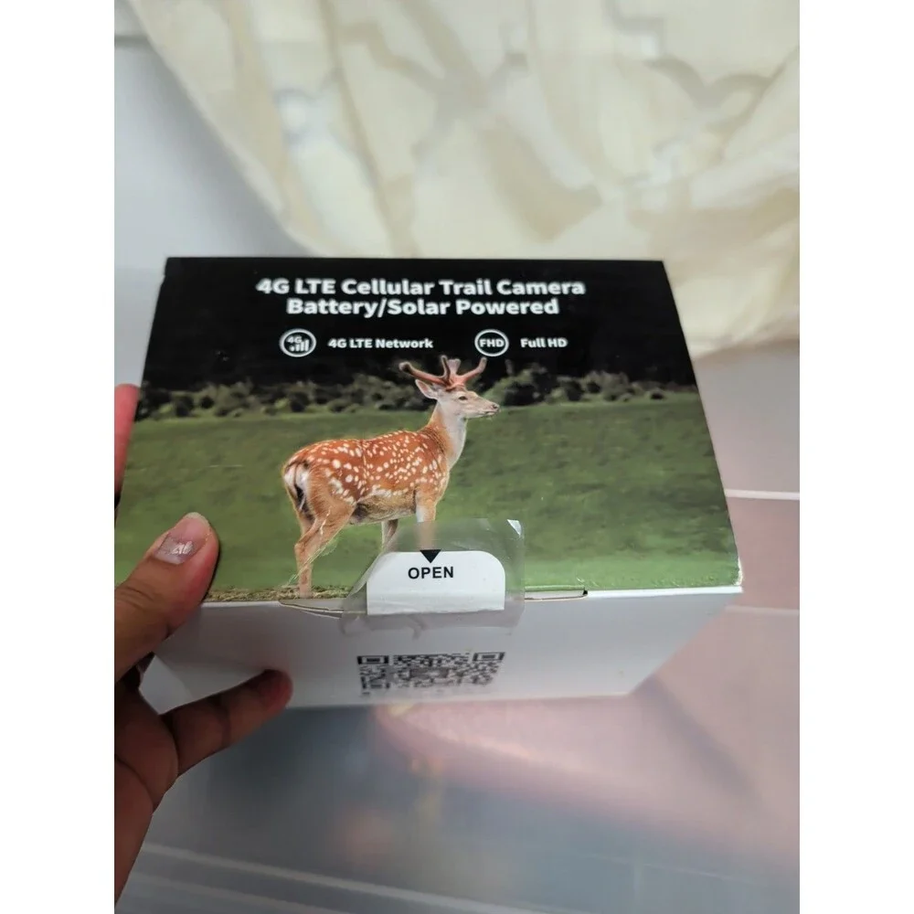 4G LTE Cellular Trail Camera Battery/Solar Powered RBX-H10 Full HD Open Box